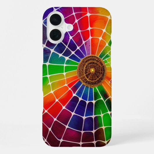 Coque iPhone 16 Plus Étui de téléphone Web artistique (Verso)