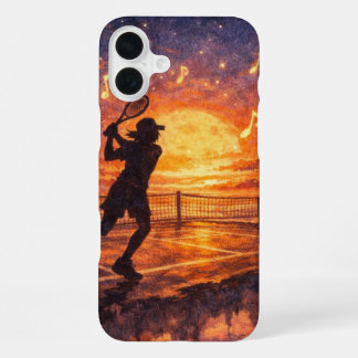 Coque iPhone 16 Plus Étui iPhone 16 Tennis céleste