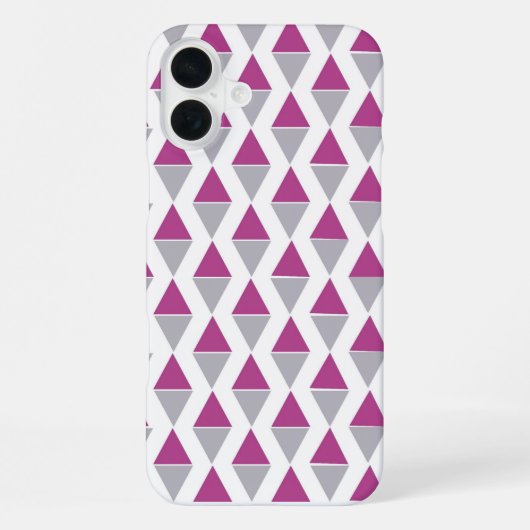 Coque iPhone 16 Plus Étui iPhone à motif triangle géométrique moderne (Verso)