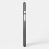 Coque iPhone 16 Plus Étui iPhone à texture abstraite monogramme moderne (Côté gauche)