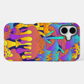 Coque iPhone 16 Plus Étui iPhone / iPad à champignon psychédélique dégo (Verso Horizontal)