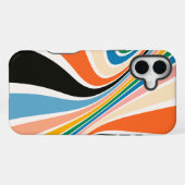 Coque iPhone 16 Plus Étui iPhone / iPad abstrait à rayures rétro (Verso Horizontal)