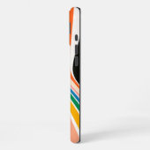Coque iPhone 16 Plus Étui iPhone / iPad abstrait à rayures rétro (Côté gauche)