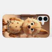 Coque iPhone 16 Plus Étui Monogrammé Cartoon Case-Mate iPhone (Verso Horizontal)