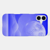 Coque iPhone 16 Plus Étui Monogramme Galaxie Clair de Lune - Mate iPhon (Verso Horizontal)