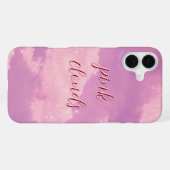 Coque iPhone 16 Plus Étui Monogrammé Pink Clouds Case-Mate iPhone (Verso Horizontal)