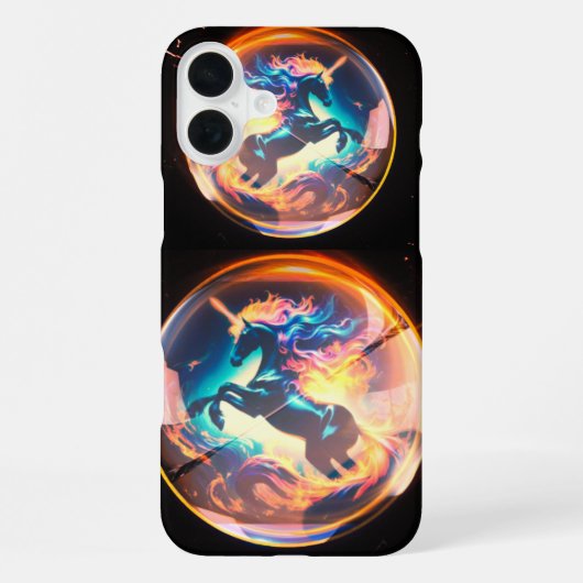 Coque iPhone 16 Plus Étui pour iPhone 16 plus Licorne (Verso)
