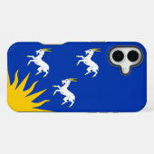 Coque iPhone 16 Plus Étui pour iPhone Case-Mate avec le drapeau du comt (Verso Horizontal)