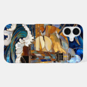 Coque iPhone 16 Plus Étui pour iPhone Lighthouse Waves Ocean Sunset Des (Verso Horizontal)