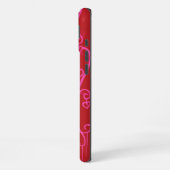 Coque iPhone 16 Plus Étuis iPhone Jazzy Rouges (Côté gauche)