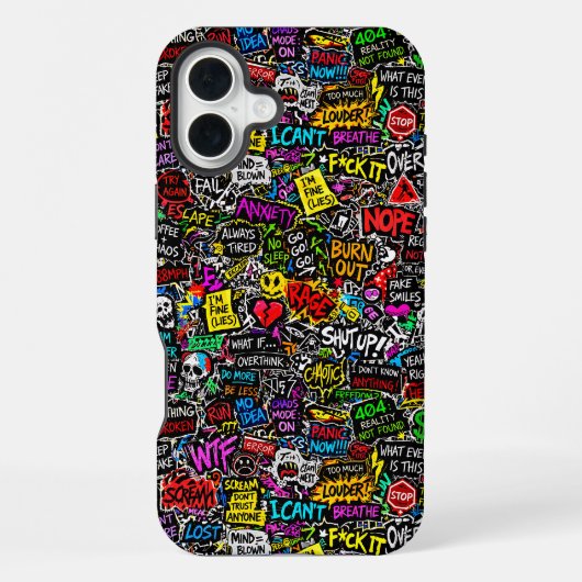 Coque iPhone 16 Plus Expérience ZOYNKLAB 0047025 Chaos (Verso)
