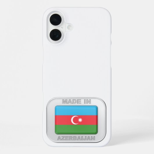 Coque iPhone 16 Plus Fabriqué en Azerbaïdjan (Verso)