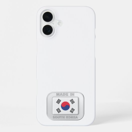 Coque iPhone 16 Plus Fabriqué en Corée du Sud (Verso)