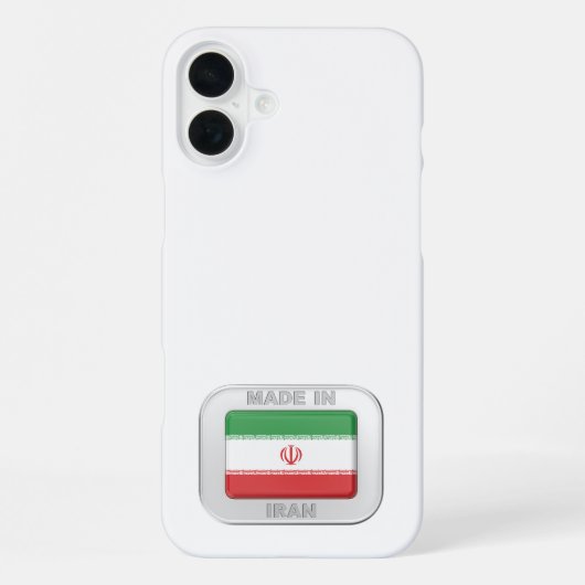 Coque iPhone 16 Plus Fabriqué en Iran (Verso)