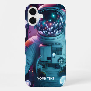 Coque iPhone 16 Plus Fantastique Mignon Astronaute Méduse Espace