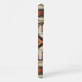 Coque iPhone 16 Plus Faux grain de bois aztèque (Côté droit)