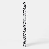 Coque iPhone 16 Plus Feuille Damask Motif noir (personnalisé) (Côté gauche)