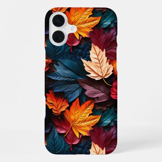 Coque iPhone 16 Plus Feuilles automnales (Verso)