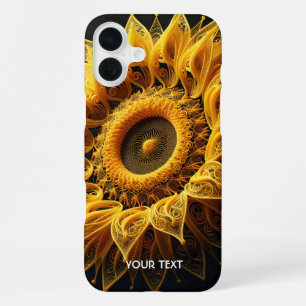 Coque iPhone 16 Plus Ficelles de laine de tournesol mignonnes fantaisie