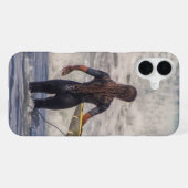 Coque iPhone 16 Plus Fille surfeuse vague (Verso Horizontal)