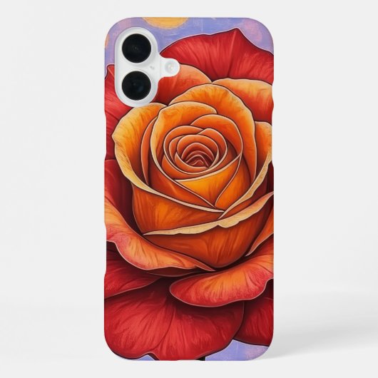 Coque iPhone 16 Plus Fireheart Rose Phone Case (Verso)
