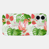 Coque iPhone 16 Plus Flamant rose (Verso Horizontal)