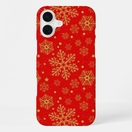 Coque iPhone 16 Plus Flèche dorée sur rouge (Verso)