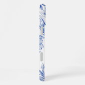 Coque iPhone 16 Plus Fleur Bleue (Côté droit)