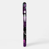 Coque iPhone 16 Plus Fleur foncée violette (Côté gauche)