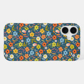Coque iPhone 16 Plus fleurs (Verso Horizontal)