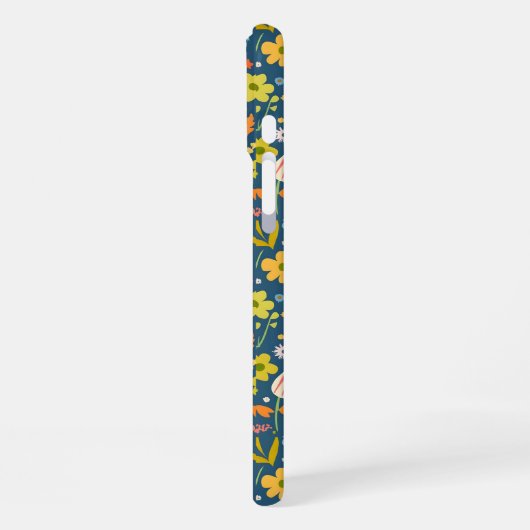 Coque iPhone 16 Plus fleurs (Côté gauche)