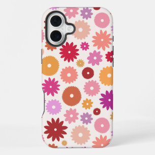 Coque iPhone 16 Plus Fleurs Colorées Grand Motif
