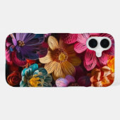 Coque iPhone 16 Plus Fleurs d'art (Verso Horizontal)