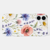 Coque iPhone 16 Plus Fleurs de Prairie Sauvage Aquarelle (Verso Horizontal)
