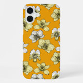 Coque iPhone 16 Plus Fleurs d'orchidées jaune et blanc (Verso)