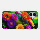 Coque iPhone 16 Plus Fleurs partout (Verso Horizontal)