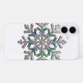 COQUE iPhone 16 PLUS FLOCON DE NEIGE (Verso Horizontal)