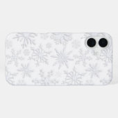 Coque iPhone 16 Plus Flocons de neige Frost & Flourish – Glace (Verso Horizontal)