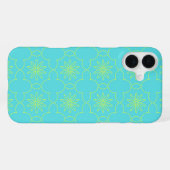 Coque iPhone 16 Plus Flore Néon (Verso Horizontal)