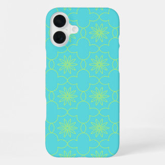 Coque iPhone 16 Plus Flore Néon