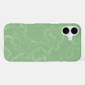 Coque iPhone 16 Plus Flux de contour Matcha (Verso Horizontal)