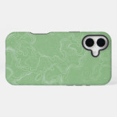 Coque iPhone 16 Plus Flux de contour Matcha (Verso Horizontal)