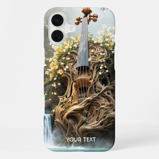Coque iPhone 16 Plus Forêt de violon géant Imaginaire mignon (Verso)