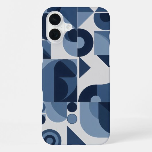 Coque iPhone 16 Plus Formes géométriques simples (Verso)