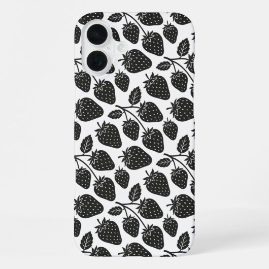Coque iPhone 16 Plus Fraises (Verso)