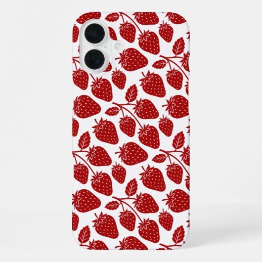 Coque iPhone 16 Plus Fraises (Verso)