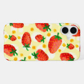 Coque iPhone 16 Plus Fraises Ensoleillées & Marguerites (Verso Horizontal)