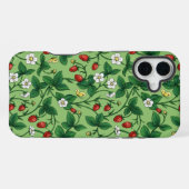 Coque iPhone 16 Plus Fraises sauvages rouge/jaune/vert/ (Verso Horizontal)