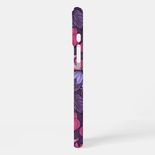 Coque iPhone 16 Plus Fuchsia rose et violet (Côté gauche)