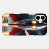 Coque iPhone 16 Plus Fusée spatiale (Verso Horizontal)